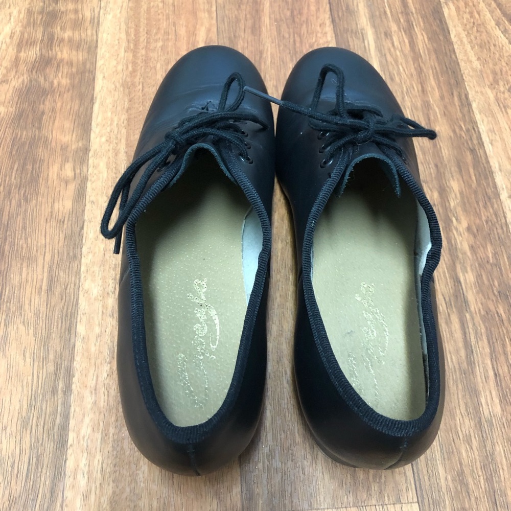 Capezio Tel Tone Black Tap Shoes Size Kids 8M - Picture 4 of 7